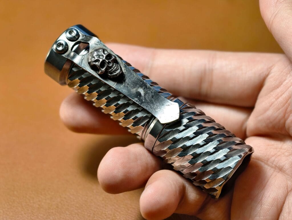 Đèn pin custom hanko trident 9